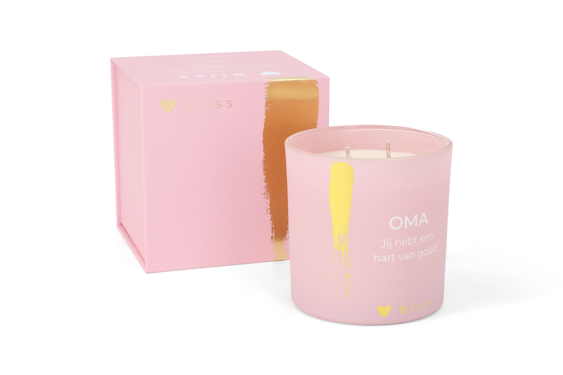 Candle XL - Oma hart van goud