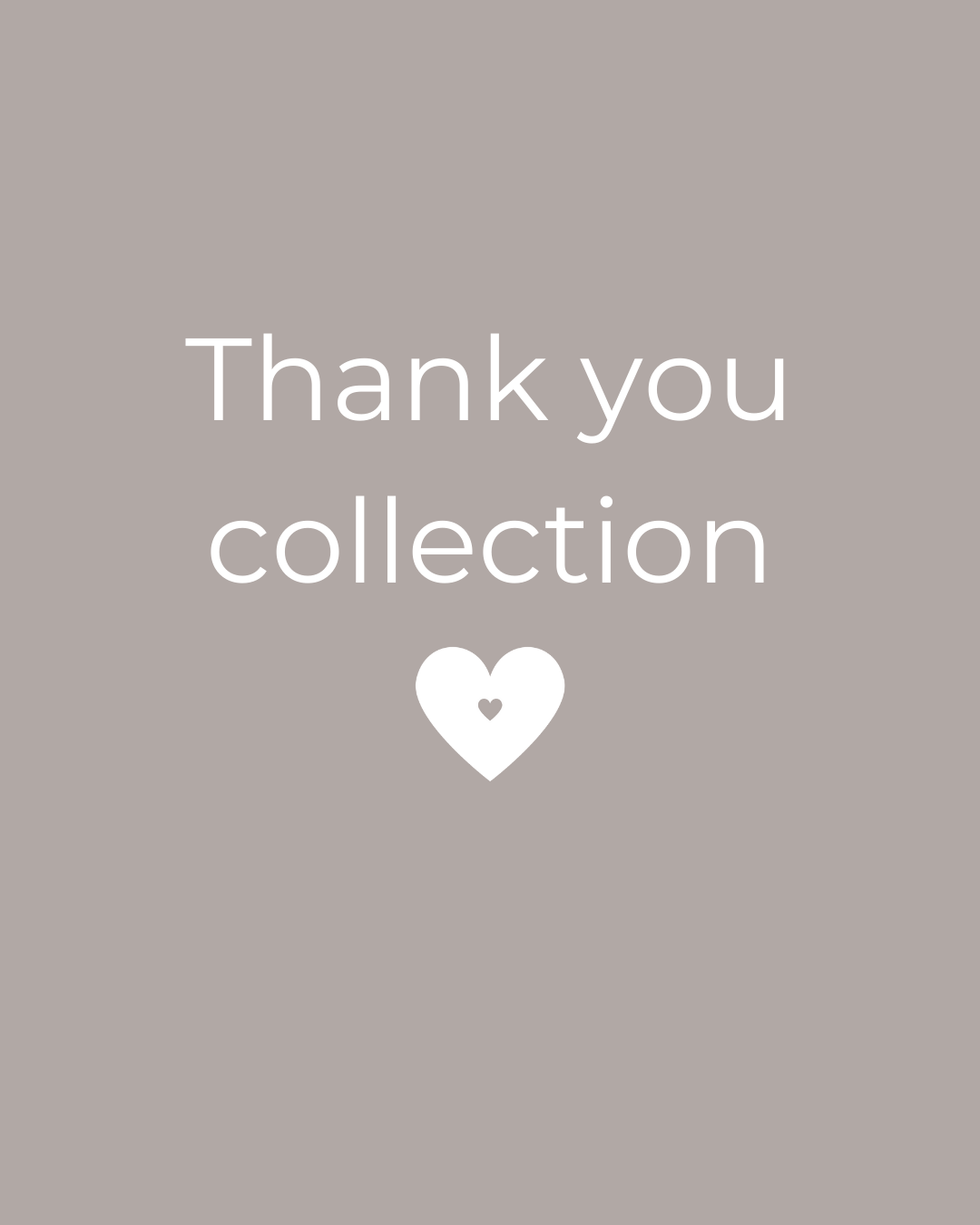 Thank you collection