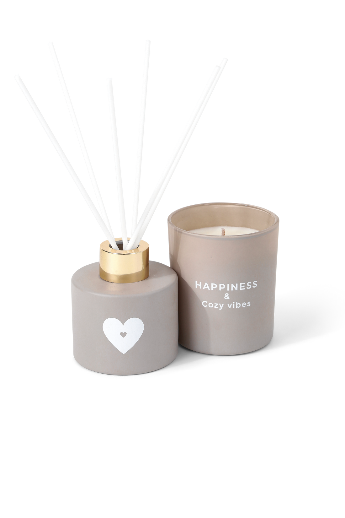Candle &amp; diffuser giftset - Happiness &amp; cozy vibes