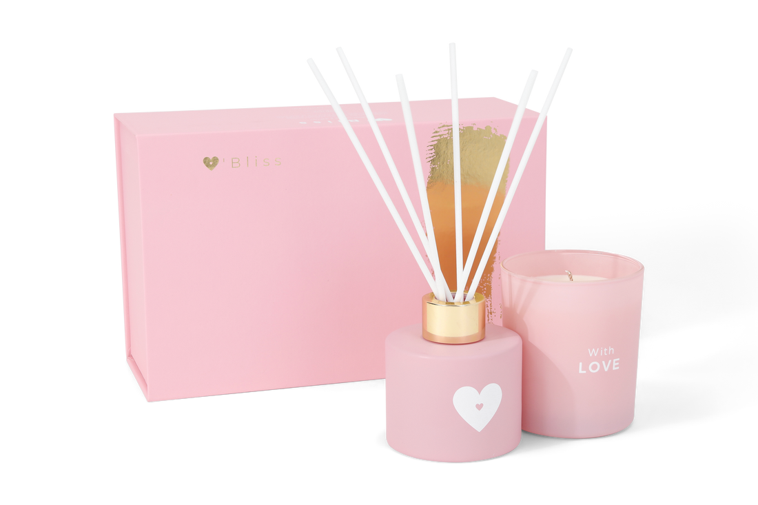 Candle &amp; diffuser giftset - With love