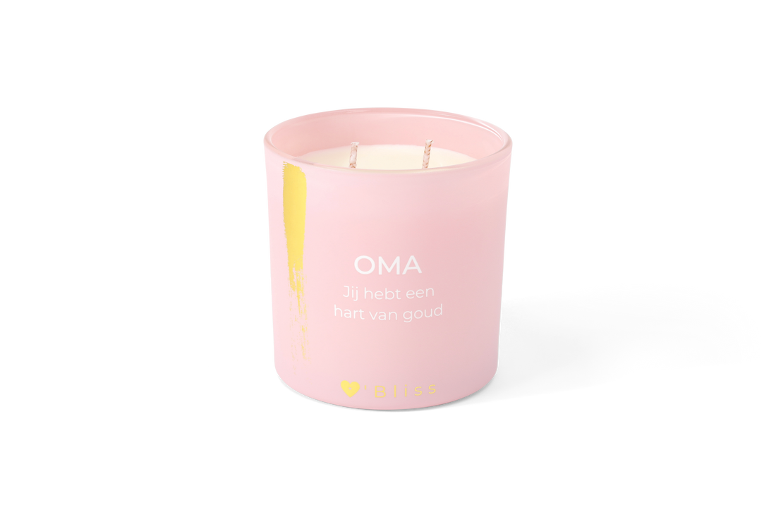 Candle XL - Oma hart van goud