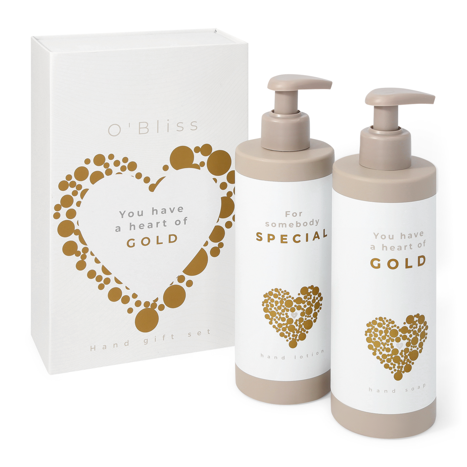Hand giftset - Heart of gold &amp; somebody special